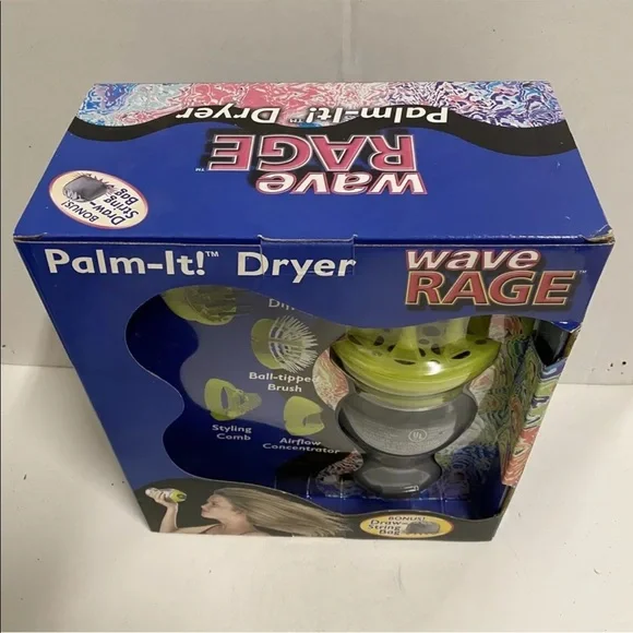 Palm It Dryer Wave Rage Vintage Hair Dryer - Picture 2 of 4